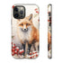 Christmas Fox in a Wreath of Red Berries - Impact Resistant Phone Case iPhone 12 Pro Matte